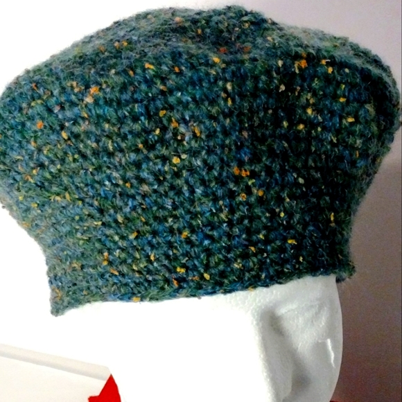 Mohair Blend New Crocheted Soft Non-wool Unisex  Beret Fuzzy XL - Picture 6 of 8
